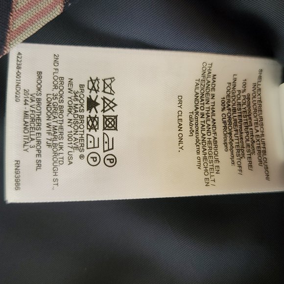 Brooks Brothers Short Sleeve Sheath Dress Size 4 VNeck Geometric Print Blue Pink - Picture 9 of 9